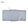 Trifold Wallet Wallet Wallet Synthetic Leather Coin Purse External Sorting Billfold Card Coin Case Round Zipper Logo Compact 0216 Gray [Snoopy]