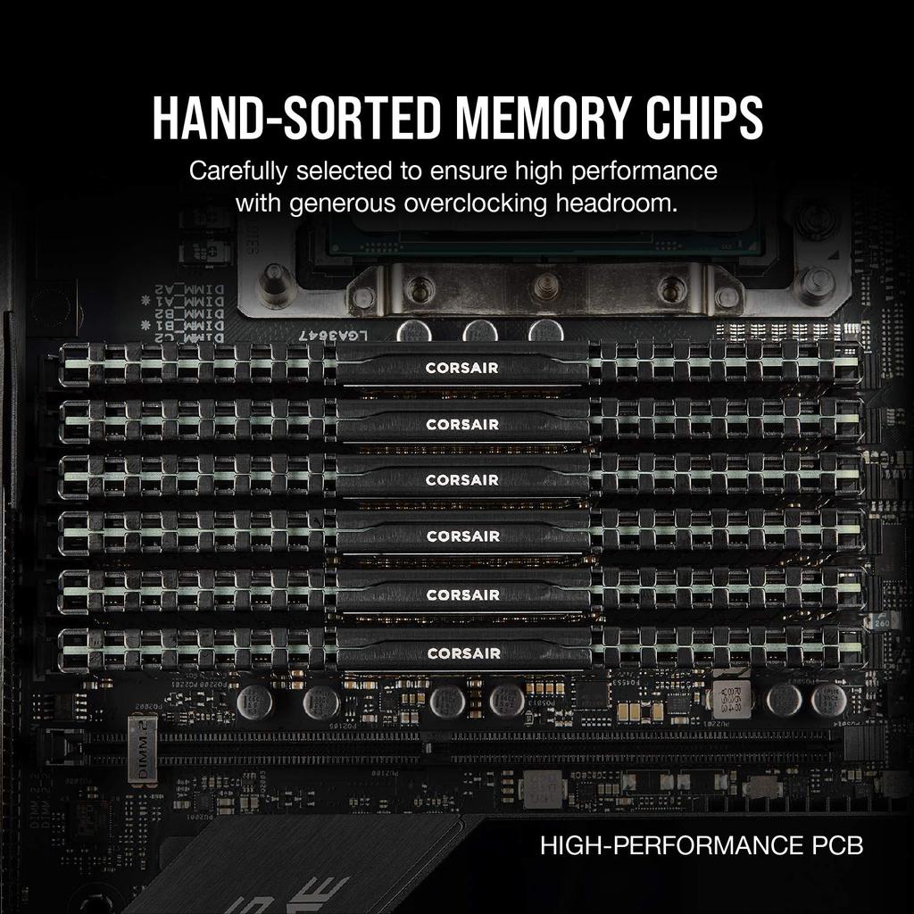CORSAIR VENGEANCE LPX DDR4 Memory 32GB x Maximum 3200MHz Intel XMP Compatible CL16 Desktop PC Memory Black CMK32GX4M2E3200C16 (16GB 2)