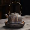 Винтажный ржавый глазурованный грубый керамический чайник, японский керамический чайник в стиле кунг-фу, офисный чайник, креативные аксессуары для чайной церемонии