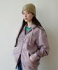 Covernat Pigment Arch Logo Zip-Up Hoodie Brown