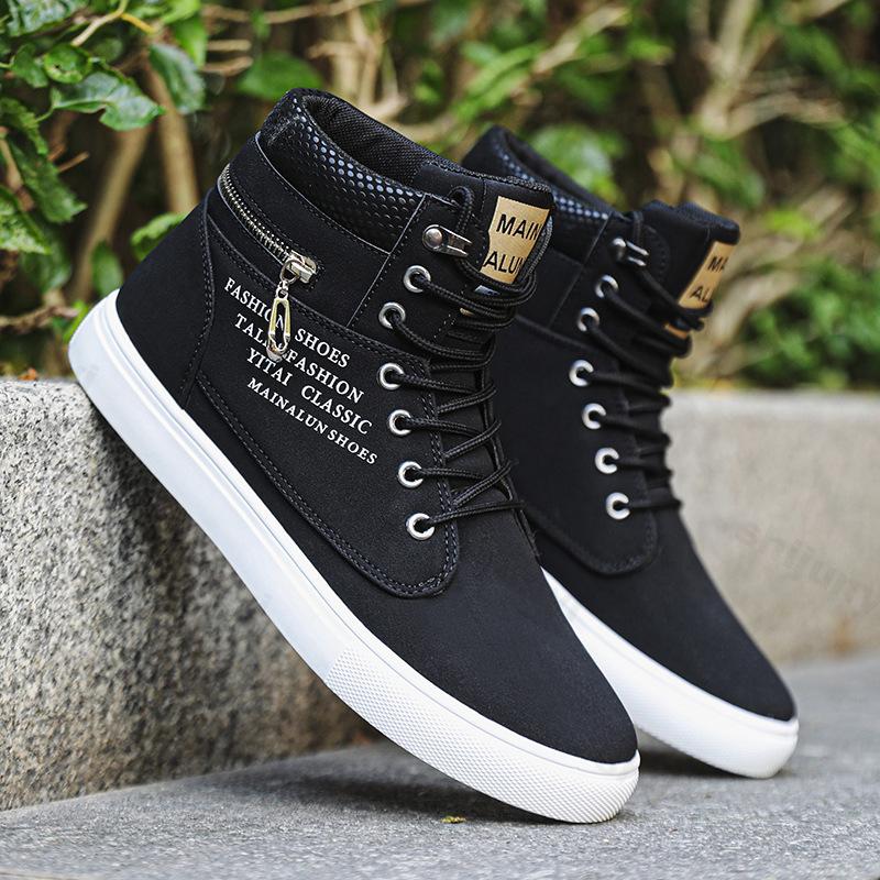 Осень 2026 Мужские уличные ботильоны Удобные нескользящие повседневные ботинки Короткие ботинки Модные высокие спортивные ботинки Botas Hombre