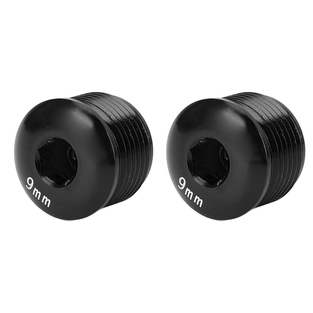 2PCS Cycle Pedal Dust Proof Cover Cap M14 9mm Aluminum Alloy Pedal Protective Locking Screw for