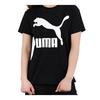 Puma Classics Logo Tee Women Tops Black 579406-61