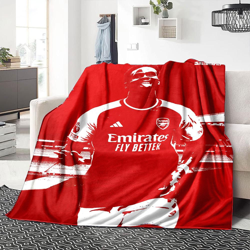 Arsenal Players Celebration Blankets Flannel Printed Breathable Warm Throw Blanket for Home Office Bedspreads 0708a30