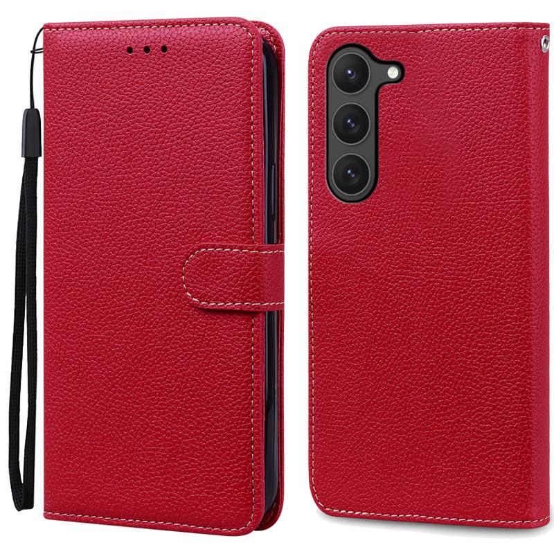 Кошелек Конфетного Цвета Кожаный Флип-кейс Для Samsung Galaxy S26 Ultra Чехол S25 S24 S23 S22 Plus S21 S20 FE S10 Чехол Для Телефона Слот Для Карт Книжка Бампер Сумка