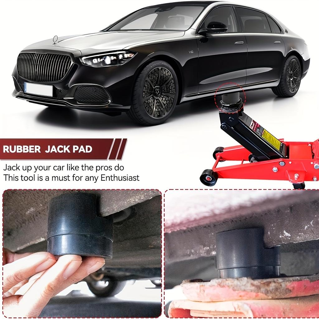 Подушка для автомобильного домкрата - Утолщенная износостойкая резина, амортизирующая опорная колодка для замены шин и увеличения высоты