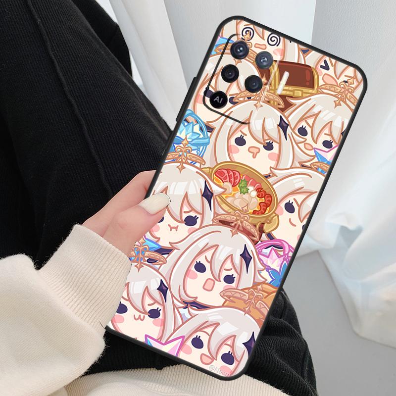 Чехол для игры Genshin Impact для OPPO Find X3 X5 Pro A5 A9 A31 A53 A15 A16 A52 A72 A83 A91 A93 A94 A54 A74 A53S