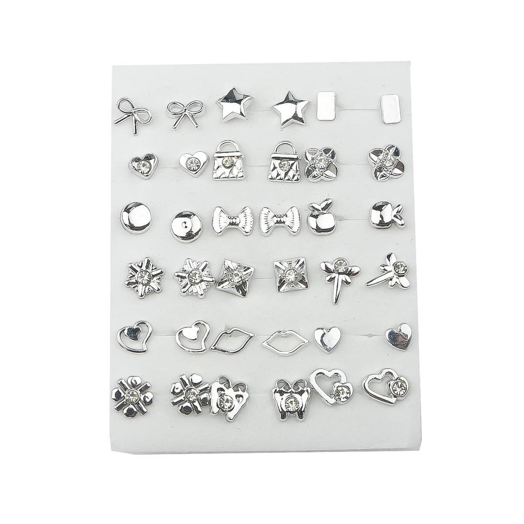 18 пар изысканных маленьких серег-гвоздиков, наборы для женщин и детей, ювелирные изделия из сережек