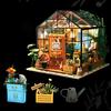 DIY Dollhouse Wooden Room Assemble Kit Home Decoration Miniature House Model Selfinstalled