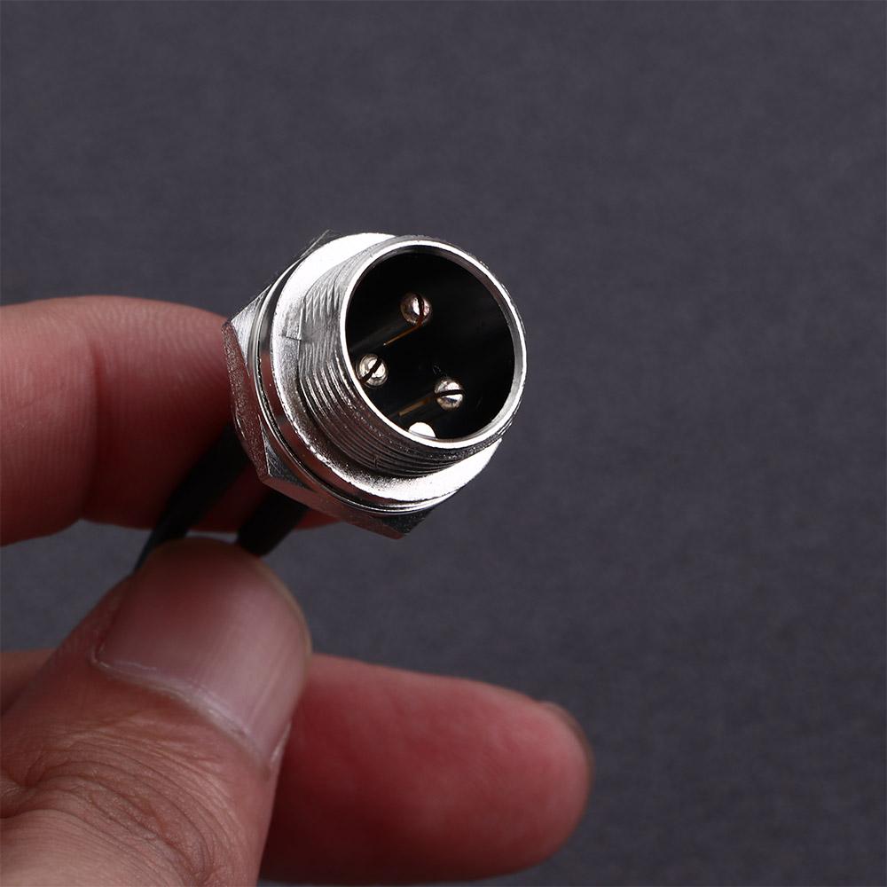Bicycle Three-hole Round Head 24V 36V Charging Port Jack Socket Inline Connector Battery Charging