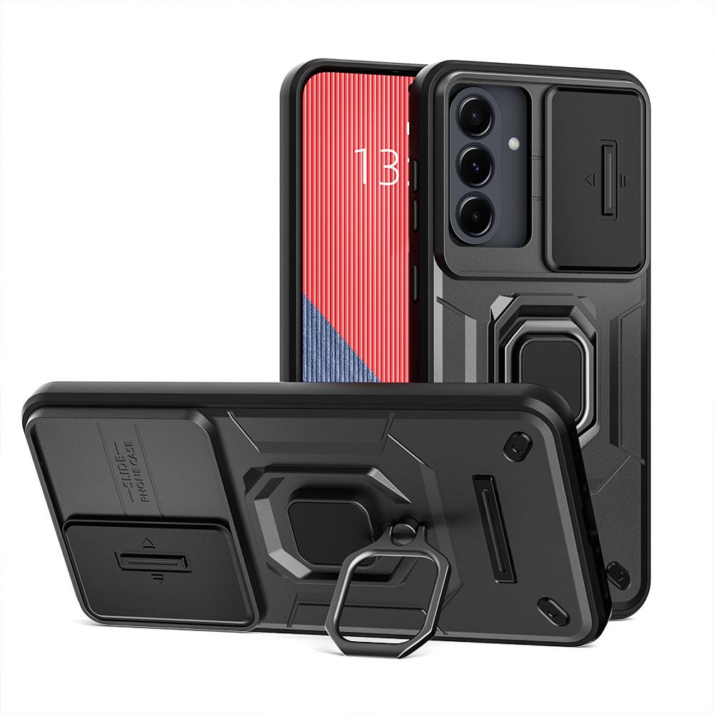 KEYSION Противоударный защитный чехол для Samsung A56 5G A36 Slide Push Pull защитное кольцо для объектива камеры чехол для телефона Galaxy A26 A56