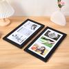 Wooden Photo Frame with 3 Openings Mat Home Office Wall Mount Horizontal Vertical Standing Desktop Decorative Collage Picture Display Frame