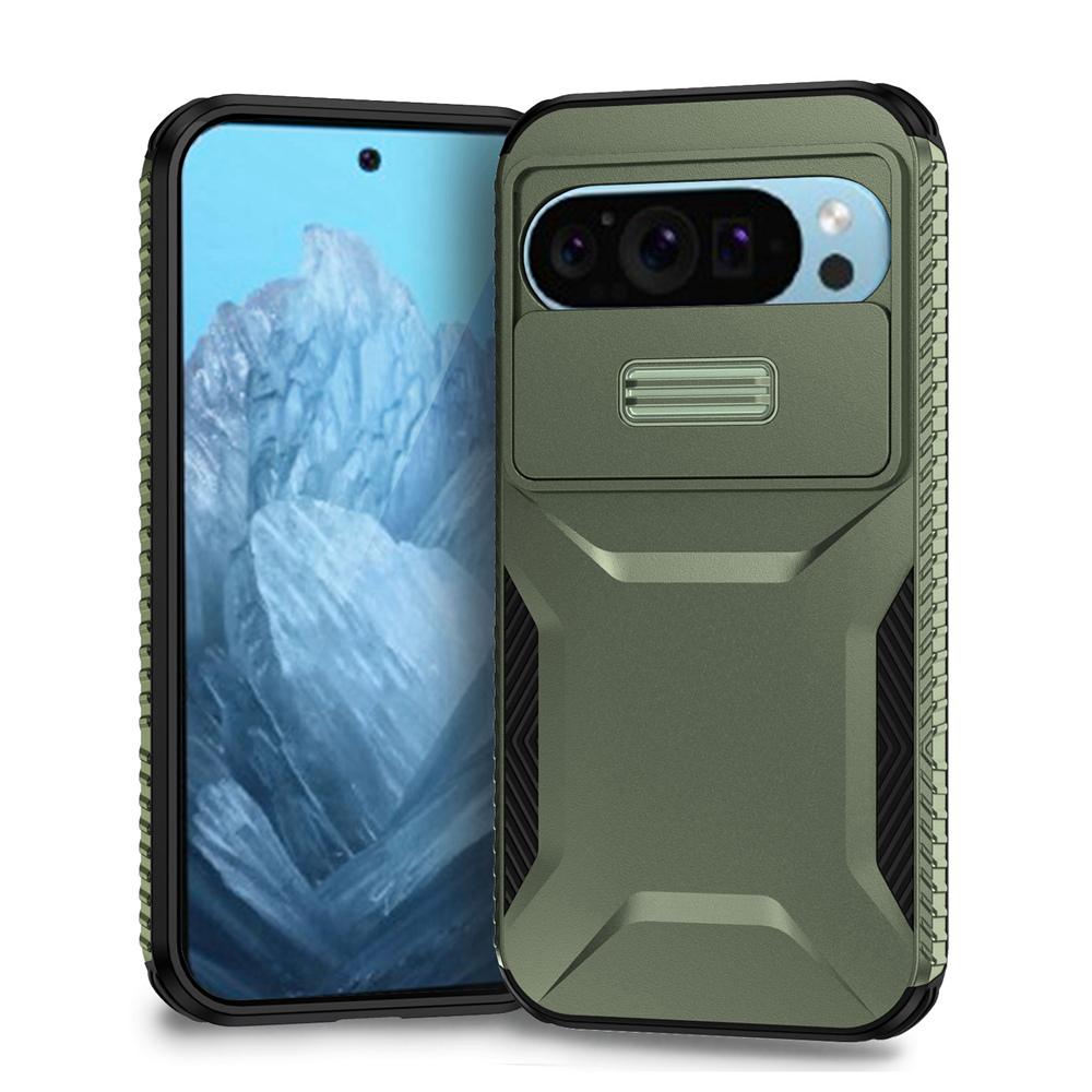 KEYSION Противоударный защитный чехол для Google Pixel 9 Pro XL Slide, защитный чехол для объектива камеры, задняя крышка для телефона Google Pixel 8 Pro 8A