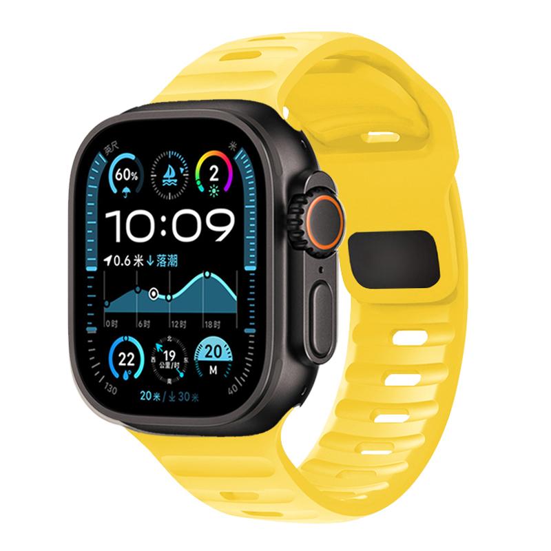 Ремешок Для Apple Watch Браслет 44мм 49мм 45мм 46 42мм 40мм 41мм спортивный Силиконовый браслет correa iwatch Серия 7 6 3 se 8 9 10 ultra 2