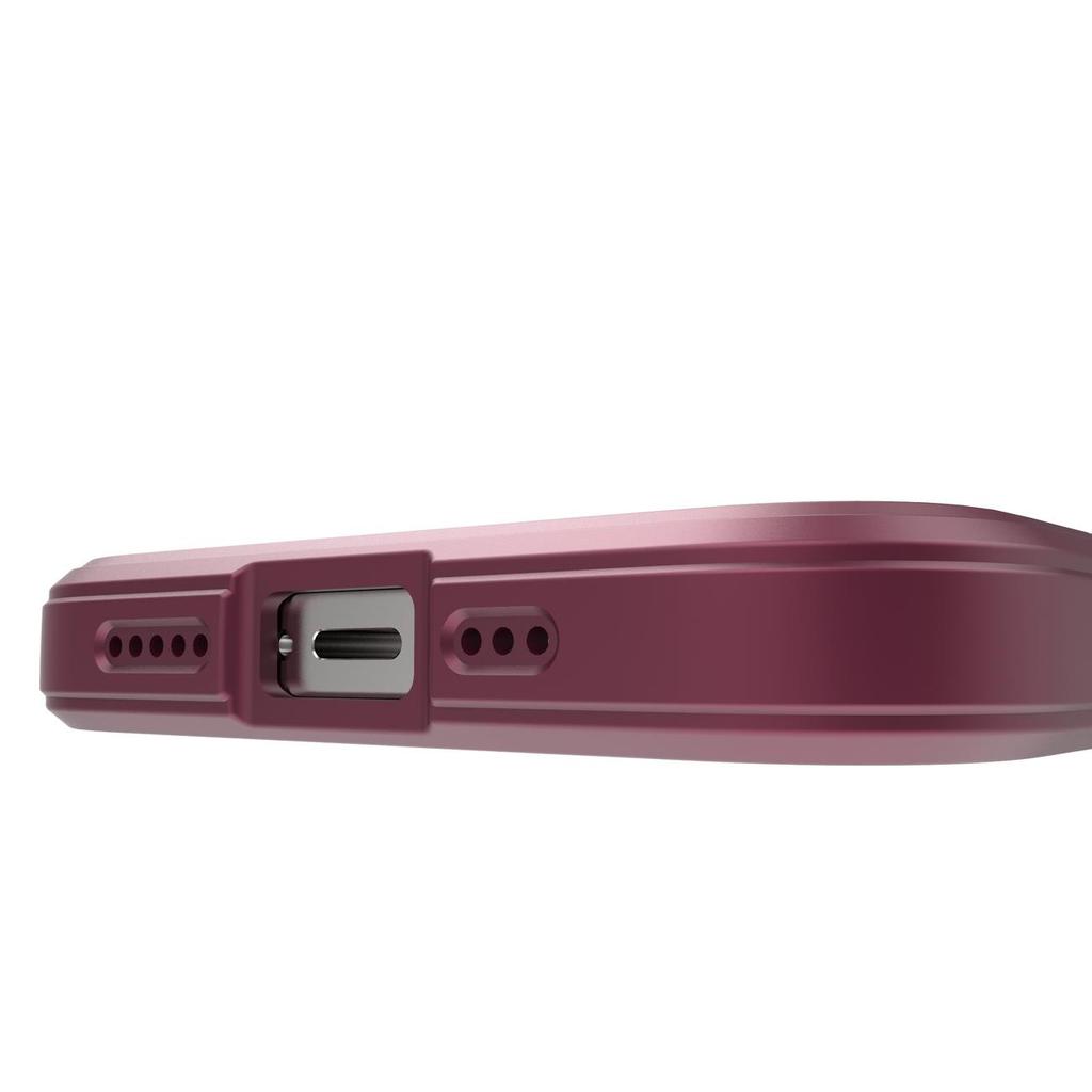 Гибкий бронированный чехол Magic Shield бордового цвета для iPhone 13 Pro Max