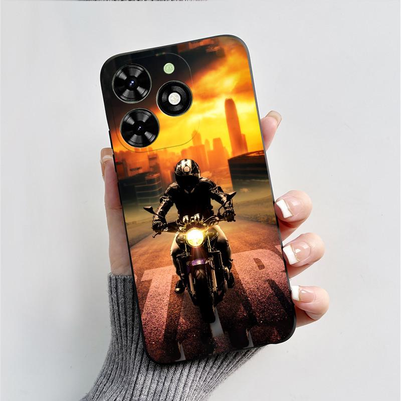 Чехол для Tecno Spark Go 2024 BG6 Черный Миф о Сунь Укуне Чехол Ударопрочный Мягкий ТПУ Чехол для Телефона Для Tecno Pop 8 Pop8 SparkGo 2024 Корпус