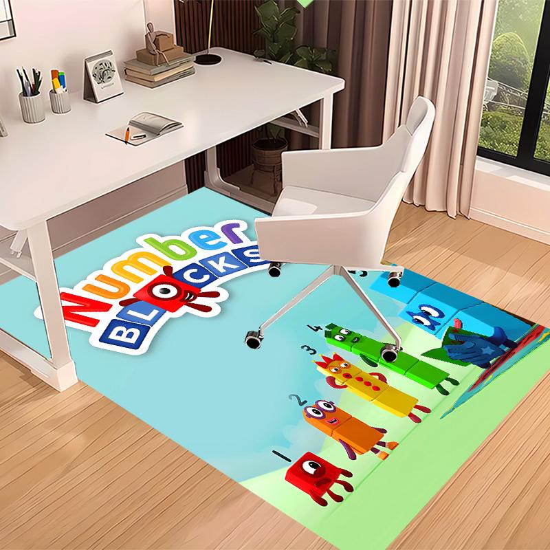 Numberblocks2 Printed Absorbent Washable Carpet, Non-Slip Bathroom Mats, Kitchen Rugs, Yoga Mat,Living Room Entrance, Camping Picnic Rugs