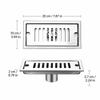 Rectangle Shape Floor Drain Linear Shower Floor Drain Practical Shower Drain  Pool