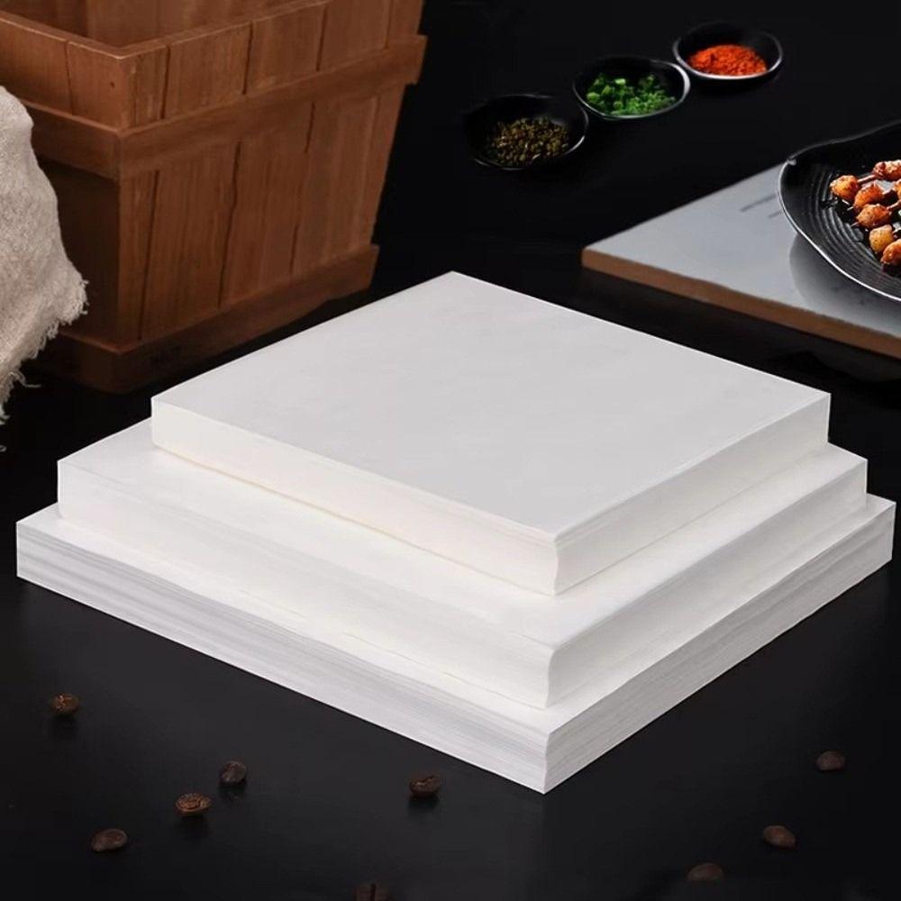 200Pcs Waterproof Oil-proof Paper Heat-resistant Air Fryer Paper Parchment Paper  Bread Making