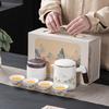 Suet Jade Tea Separation, a Pot of Four Cups, Travel Tea Set, Teacup Set, Business Commemorative High-end Gift Box Souvenir