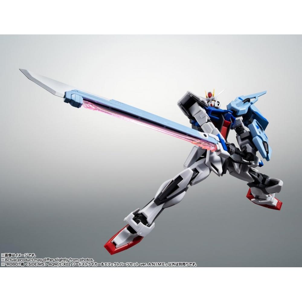 TAMASHII NATIONS ROBOT Spirits Мобильный доспех Gundam SEED AQME-X02 Sword Striker и Набор деталей эффектов вер.. АНИМЕ. приблизительно. 165мм АБС&ПВХ Окрашенный Подвижный