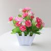 Fence Artificial Potted Flowers Simulation Bonsai New Plastic Fake Flower  Living Room Ornaments