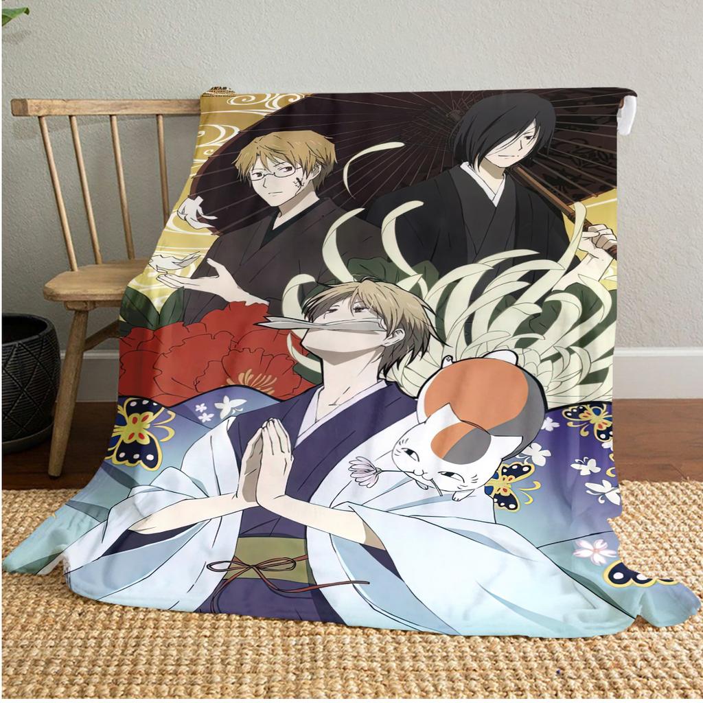 Natsume's Book of FriendsPlush Blanket Soft Comfortable All Seasons Perfect Sofa Office Naps Outdoor Travel Makes Great Gift