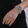 Ethnic Style Womens Metal Ring Bracelet With Embedded Crystals For Gift Travel Souvenir