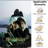1 шт. Фланелевое покрывало Гарри Поттер - HD-печать, легкое, мягкое, теплое, всесезонное покрывало для дивана, кровати, путешествий, кемпинга 114