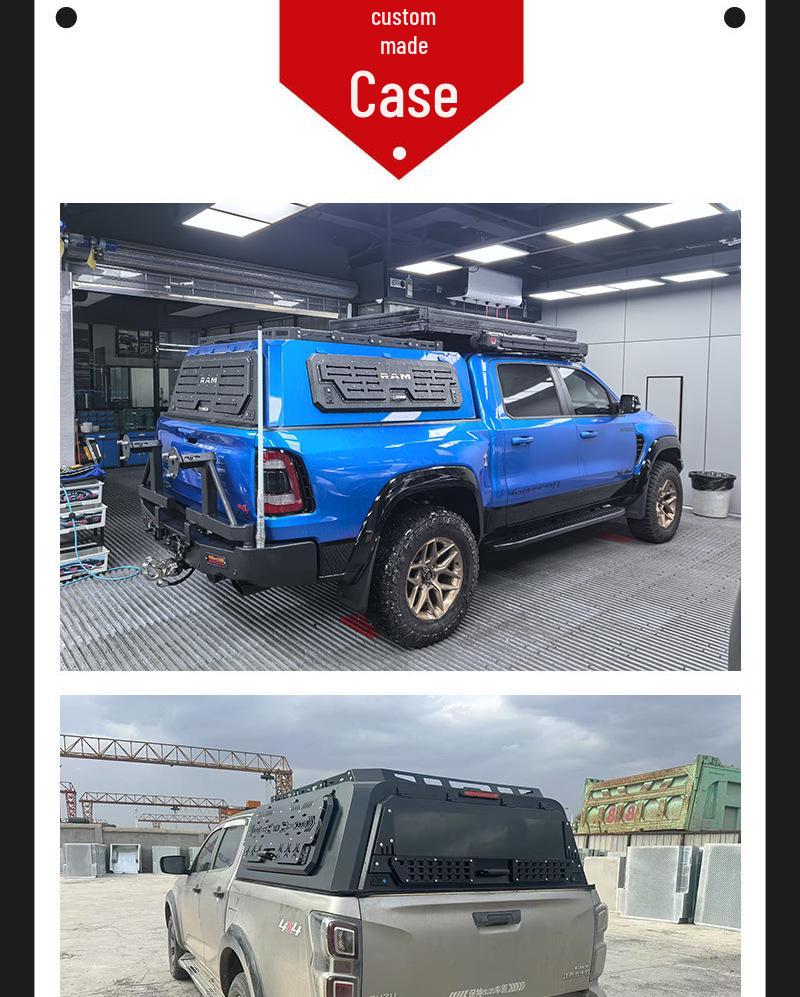 F150 15-20 Three-Fold Full-Height Truck Bed Canopy Cover for Off-Road Modification