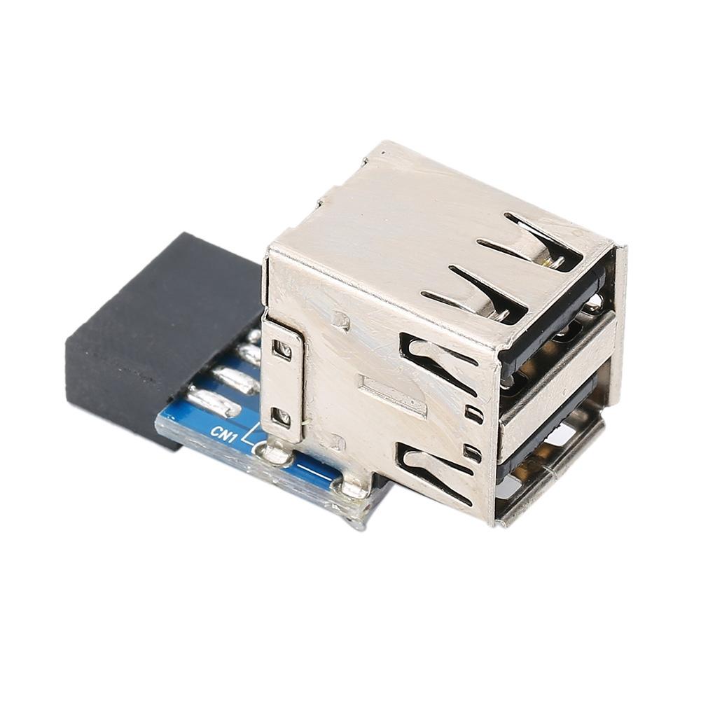 9PIN на 2 USB2.0 материнская плата ПК USB адаптер расширения компьютерные аксессуары