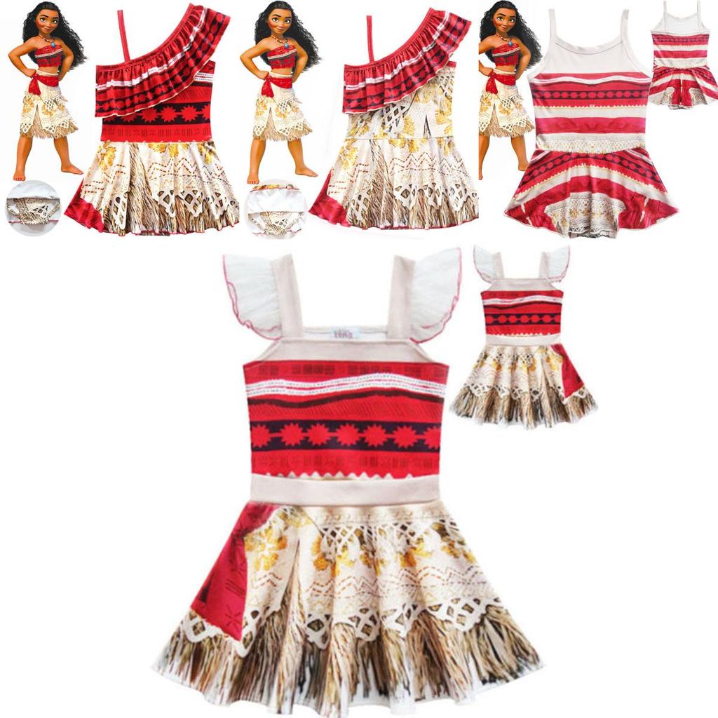 Очаровательное детское платье принцессы Моаны в гавайском стиле для незабываемых вечеринок и веселья