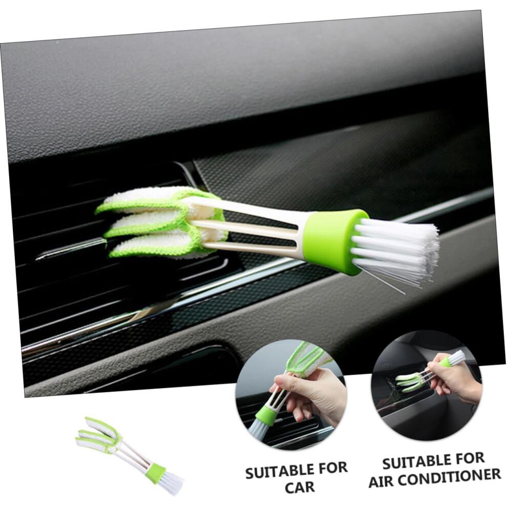 Car Brush 3Piece Interior DoubleEnded Air Vent Brush Kit For Car Cleaning And Keyboard Dusting