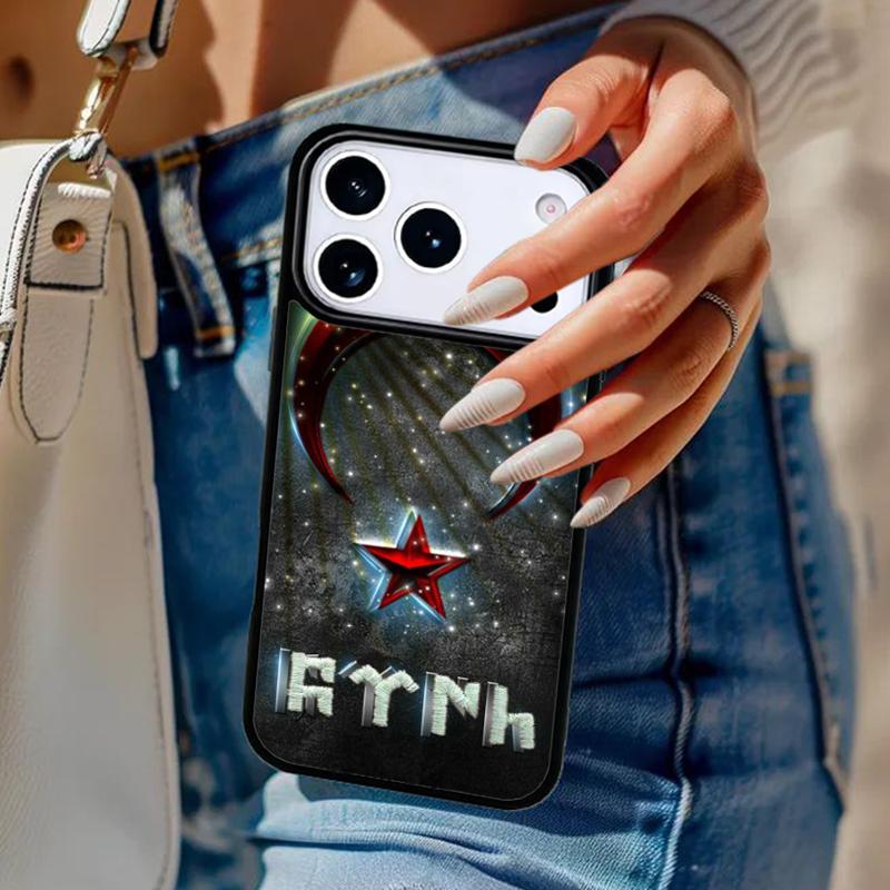 Турция Турция Флаг Ататюрка Баннер Чехол для телефона Для iPhone 17 Air 14 15 13 12 Max Чехол Для Apple 16e 11 Pro Max Plus Coque