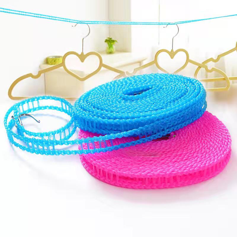 Уличная бельевая веревка Нейлоновая Нескользящая веревка для стирки Туристическая Кемпинг Ветрозащитная веревка для одежды 5/10 метров Длинная веревка