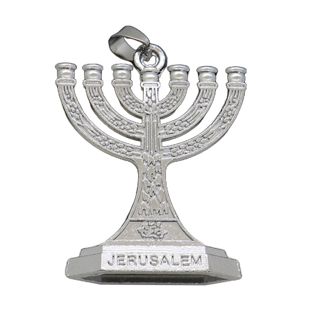 12 колен Израиля Менора Еврейский 7-ветвистый подсвечник Брелок Храм Иерусалима Религиозный для церкви Подвеска для сумки