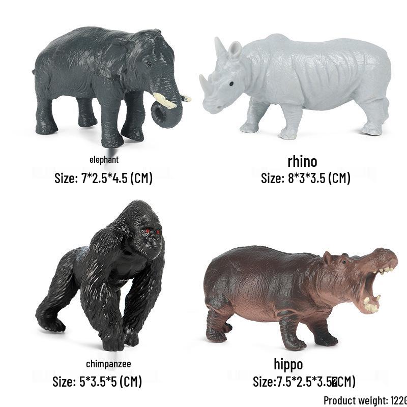 Набор фигурок диких животных: Ягуар, Гепард, Африканский Леопард для Детей