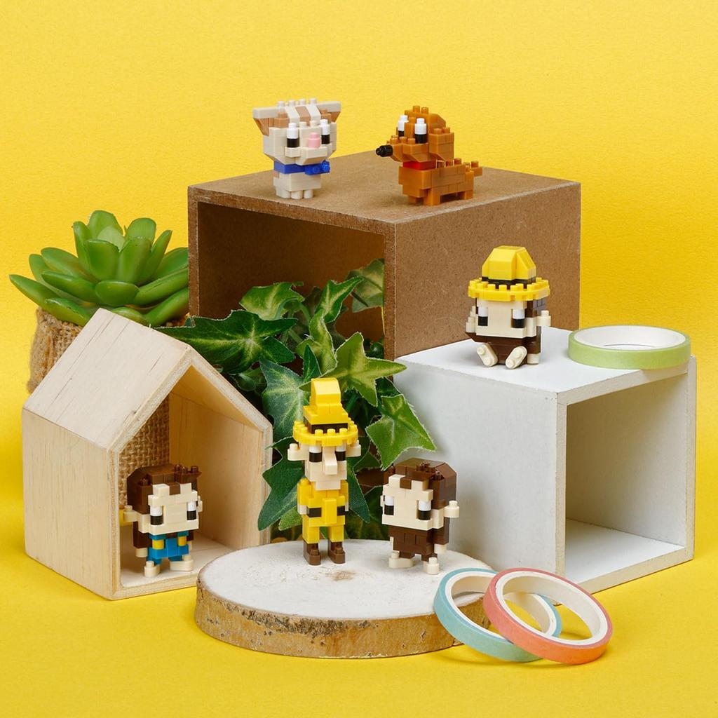 Kawada Nano Block Mini Nano Curious George 1BOX 6 Всего 6 типов (BOX) NBMC_72S = штук,