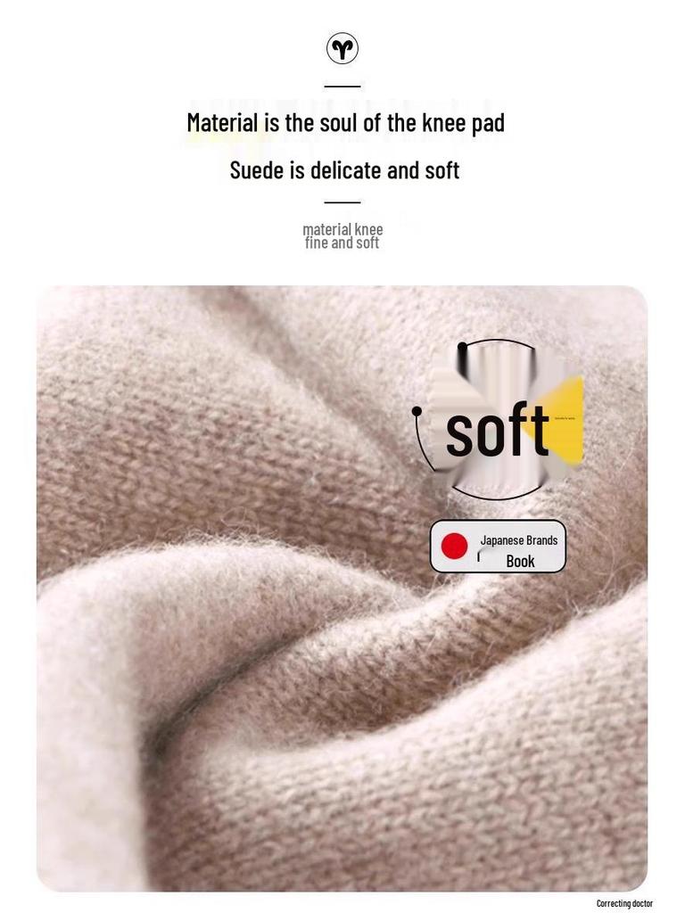 Шерстяные наколенники для согрева суставов - Унисекс для пожилых людей, защита от холода с подогревом для осени и зимы