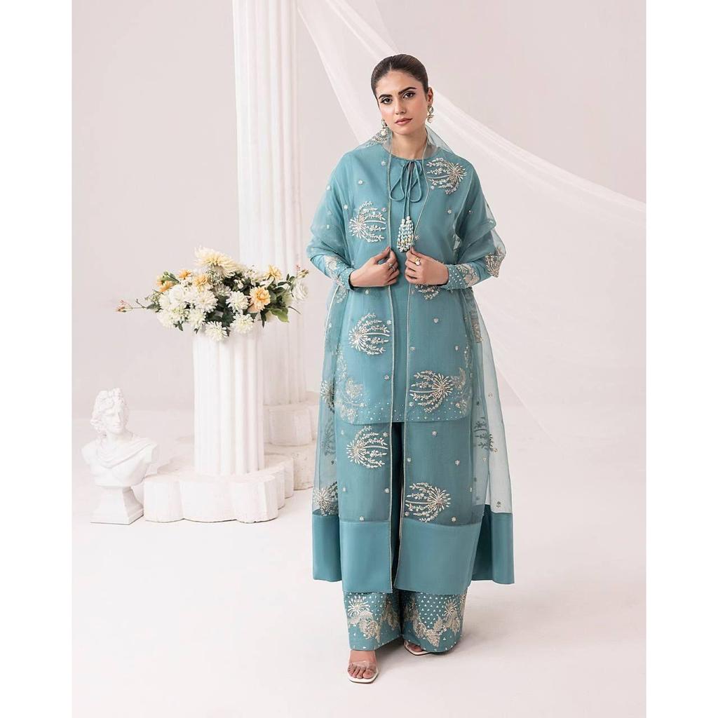 Представляем новый дизайнерский праздничный образ: комплект из топа и палаццо из натурального крепа, с дупаттой