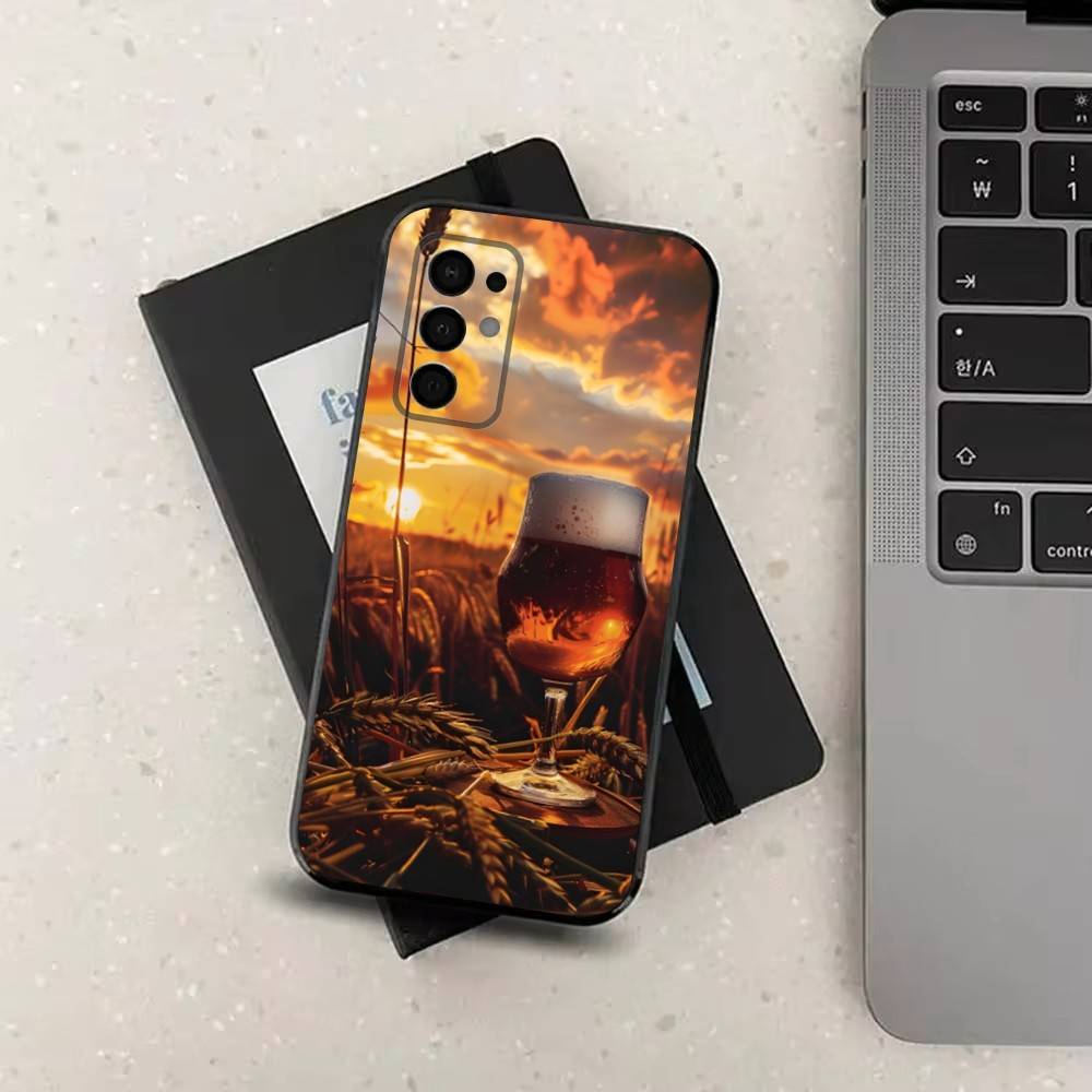 Alcohol Art Beer Чехол для телефона Samsung Galaxy A53,31,52,72,41,22,73,32,71,Note,J7,8,9,5G Мягкий черный силиконовый чехол