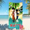 Customizable personalized beach towels Dragon Ball themed designs.Suitable for the beach, yoga, sports;ideal as beach accessories