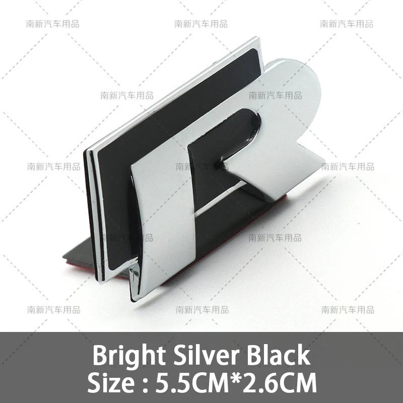 VW 2026 Hot 3D Metal R Grille Badge Rear Tail Trunk Emblem Decal Stickers For Volkswagen VW Polo Passat Golf Jetta Tiguan Sagita