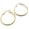 [M9490] - Gold Plated Hoop Earrings 'Choreography' (3 Cm 2 Mm)
