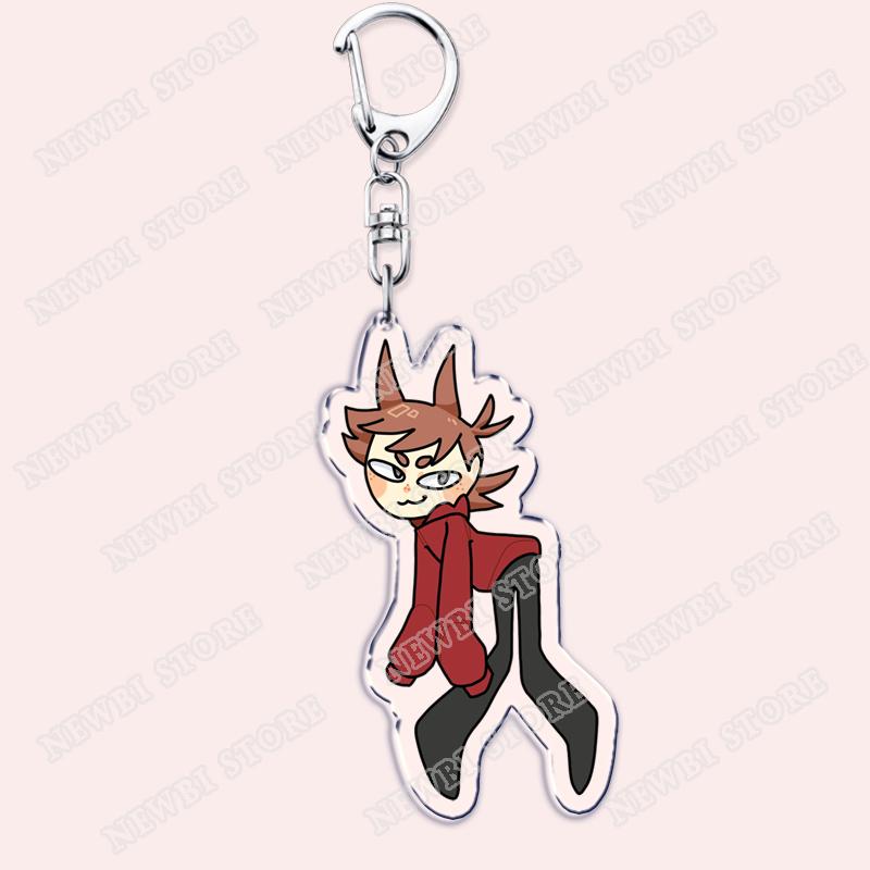 Популярные брелки Eddsworld Торд для аксессуаров Сумки Аниме Комикс Ринго Эддс Мем Брелки Украшения Геймеры Фанаты Друзья Подарки