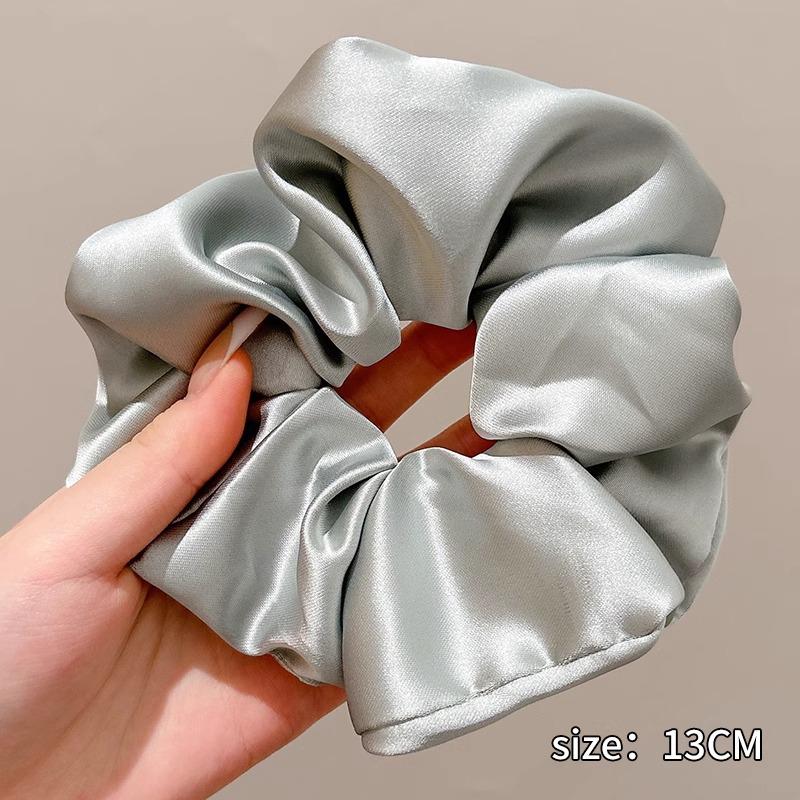 Extra Large Satin Scrunchie: Elegant Women's Hair Tie & Ponytail Holder