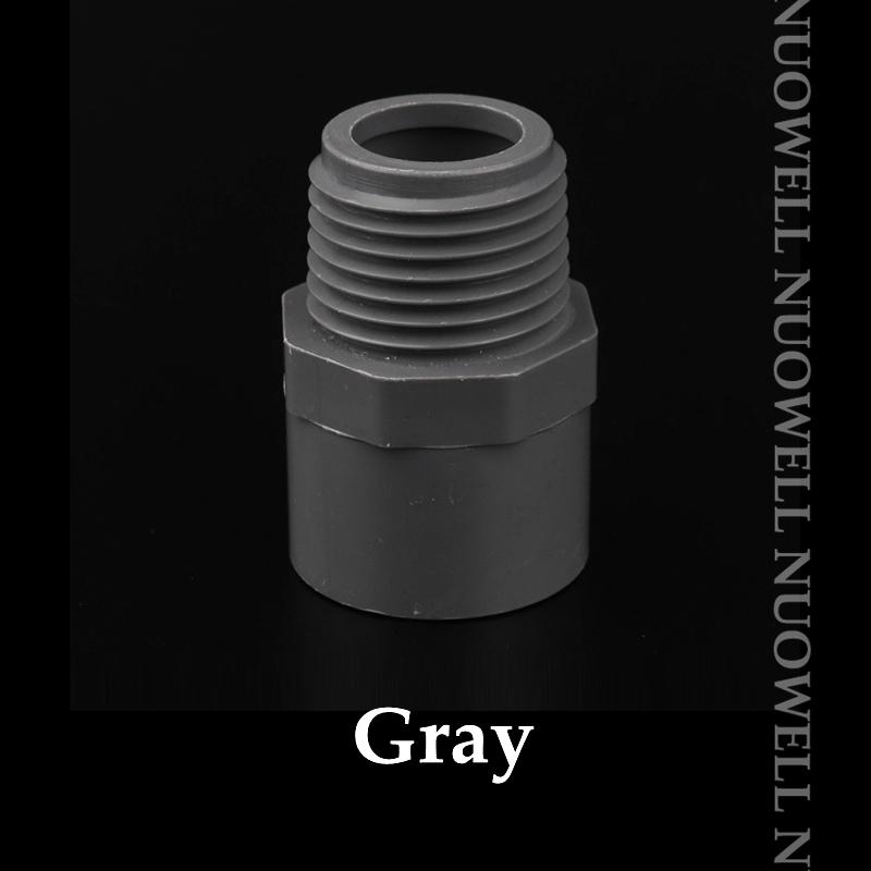 5 шт. 20 25 32 мм ПВХ трубный соединитель с наружной резьбой прямой трубный соединитель фитинги для садового орошения трубные соединения для подачи воды