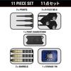 Target Japan PYRO GEN11 Mitsumasa Hoshino 90% Tungsten K-Flex 2BA Soft Tip Darts Set, 17g, 2BA SOFT TIP DARTS, K-Flex No. 6 Shape Flights and Shafts