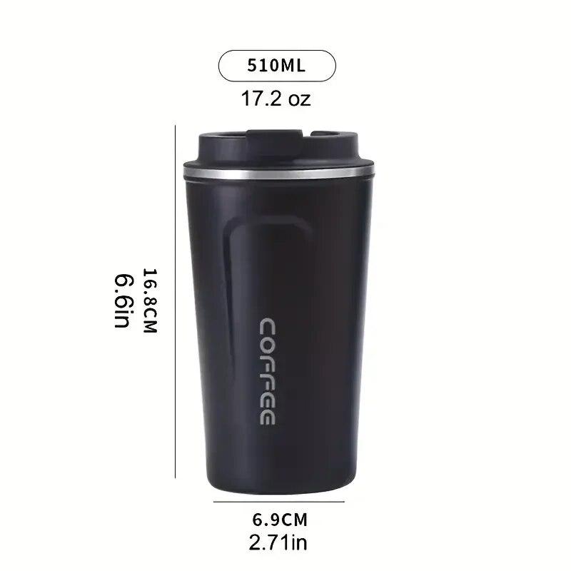380 мл 510 мл Кофейная кружка Термальная дорожная кофейная чашка из нержавеющей стали Герметичная бутылка-термос Чайная кофейная кружка Термос Изолированные чашки