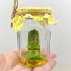 Grumpy Pickle Sculpture In Clear Jar Sad Anxious Pickled Cucumber Figurine Statue Home Office Desktop Decoration Ornament Christmas Gift